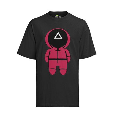Squid Game Puppe 546 Kreis Viereck Dreieck Anzug Top Netflix Herren Bio T-Shirt