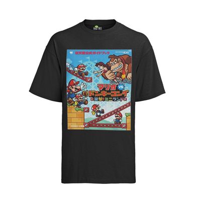 Retro Donkey Kong Nintendo DS Series Mario Affen Game T-Shirt Herren 1 Up Level