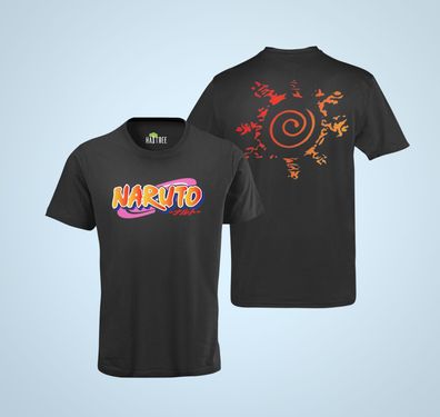 Naruto Shippuden Logo Siegel shirt Anime Mode Titel Cospaly Bio Herren T-Shirt