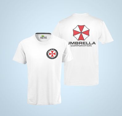 Umbrella Firma Resident Evil Film T- Virus Mutation Cosplay Herren Bio T-Shirt
