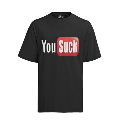Parodie You Sucks Witzig Funny Lustig Game Nerd Bio Herren T-Shirt