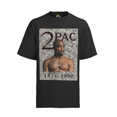 2pac 1971 1996 Hip Hop Erinnerung tupac Shakur RIP Rapper Musik T Shirt Herren