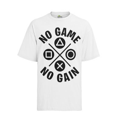 No Game No Gain Zocker Symbol Man Gameing Spiele Geek Nerd Top Herren T-Shirt