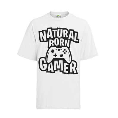 Natural Born Game Zocker Player Man Gameing Spiele Geek Nerd Top Herren T-Shirt