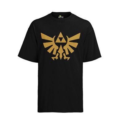 Nintendo Zelda Link Gold Zeichen Herren T-Shirt Herren Schild Symbole Gaming