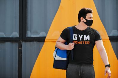 Herren Baumwolle T-Shirt Gym Monster Motivation Sport Bodybuilding Fitness Shirt