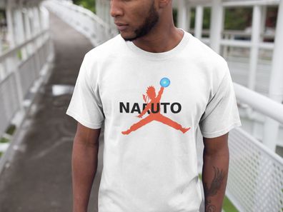 Herren T-Shirt Naruto Shipppuden Jordan Parodie Anime Manga Man Shirt Vegeta