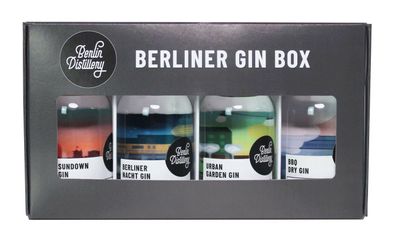 Berlin Distillery, Berliner Gin Box, 0,2 l (4 x 50 ml), 43,2 - 45,4 % vol.
