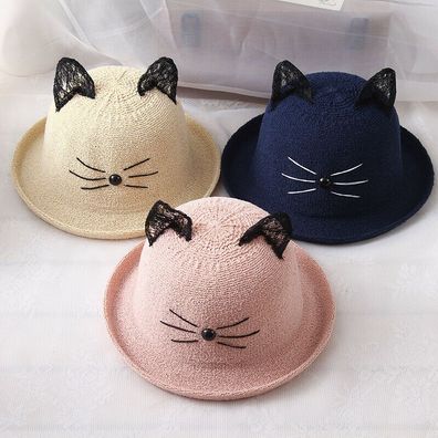 Hut Katzenohren Nase Kawaii Cute Mütze Süss Katze Cat Hat Anime Cosplay Mütze