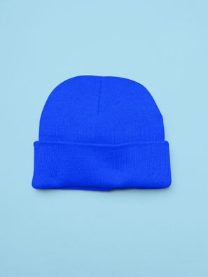 Schöne warme Einfarbige Blaue Unisex Wintermütze Wollmütze winter hat Mütze
