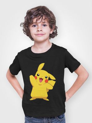 Pokemon Pikachu Pika Bio Kinder T-Shirt Jungen Merch Comic Shirt Kids Anime