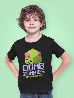Bio T-Shirt Jungen Minecraft Minecity Dumb Zombie Game Block PC Shirt Kids