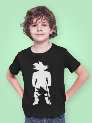 Bio Baumwolle T-Shirt Dragon Ball silhouette Anime Comic Son Goku Kids Shirt