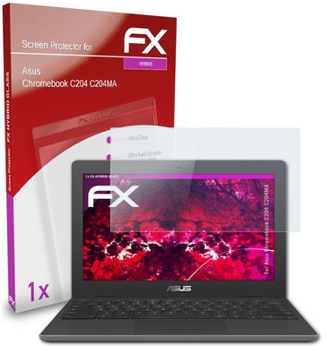 atFoliX Panzerfolie kompatibel mit Asus Chromebook C204 C204MA Glasfolie