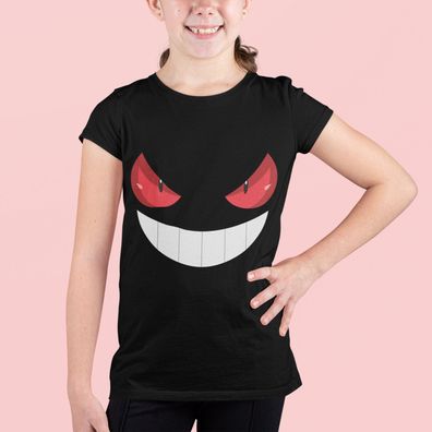 Pokemon Gengar lachen Pikachu Pokeball Kinder T-Shirt Comic Shirt Kids Anime