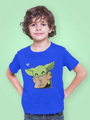 Bio Baumwolle T-Shirt Star Wars Süßer Yoda Cartoon Yoda Baby The Mandalorian