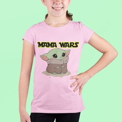 Baumwolle Bio T-Shirt Star Wars Mama Wars Yoda Cartoon Yoda Baby The Mandalorian