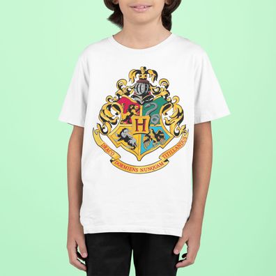 Bio Baumwolle T-Shirt Harry Potter Movie Gold Hogwarts-Schule Logo Film Symbol