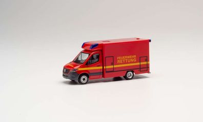 Herpa 095037 - Mercedes-Benz Sprinter Fahrtec RTW - Feuerwehr. 1:87