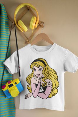 Punk Aurora aus Dornröschen Kinder Bio Baumwolle T-Shirt für Mädchen Film
