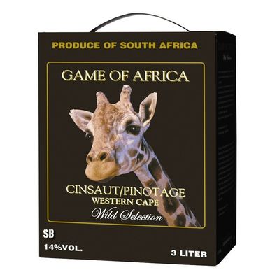 Game of Africa Cinsaut / Pinotage Western Cape 14% vol 300cl BiB