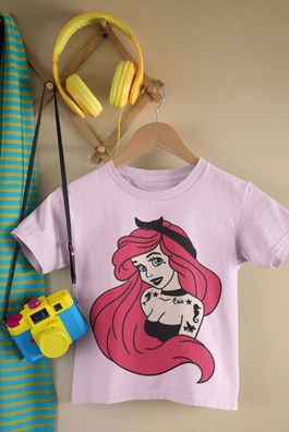 Punk Arielle, die Meerjungfrau Disney Bio Baumwolle T-Shirt für Mädchen Girl