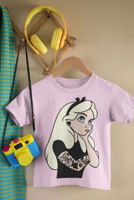 Punk Alice im Wunderland Disney Bio Baumwolle T-Shirt für Mädchen Girl