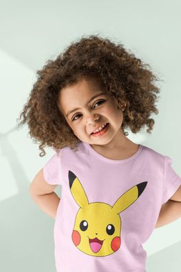 Pokemon Pikachu Kinder Bio Baumwolle T-Shirt für Mädchen Girl Anime Pika Kids