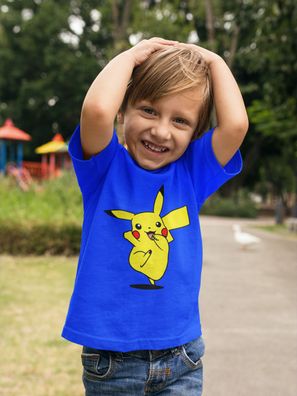 Funny Pokemon Pikachu Pokeball Pika Comic Jungen Bio Baumwolle Kinder T-Shirt