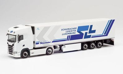 Herpa 312189 - Scania CS 20 HD Kühlkoffer-Sattelzug - SLL / Schumacher Logistik. 1:87