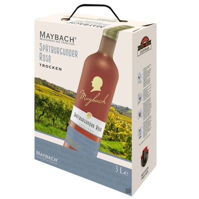 Maybach Spätburgunder Rose Trocken 12% vol 300cl BiB