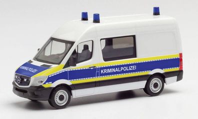 Herpa 095563 - Mercedes-Benz Sprinter 13 Halbbus - Kriminalpolizei Brandenburg. 1:87