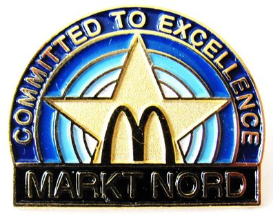 Mc Donald´s - Committed to Excellence - Markt Nord - Pin 24 x 19 mm