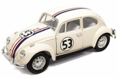Lucky Diecast Modellauto: VW Käfer / Beetle Herbie The Love Bug #53 1:24