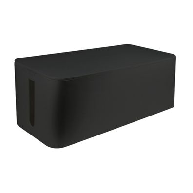 LogiLink Kabelbox 407x157x133,5 mm Schwarz Kabelmanager Kabel Organizer Box NEU