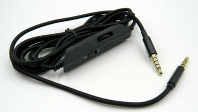 3,5mm Headset-Kabel 1,8m, umwebt, Bedienelemente für Logitech G633, G933, G635