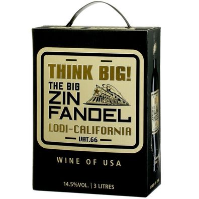 Think Big Zinfandel Lodi Californien Rotwein Bag in Box 14,5% vol 300cl BiB