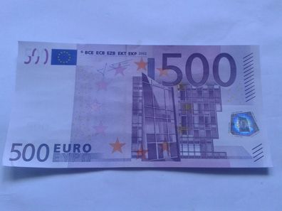 Original 500 euro Banknote Geldschein Trichet seltene N... Serie 500 euro Schein 500€