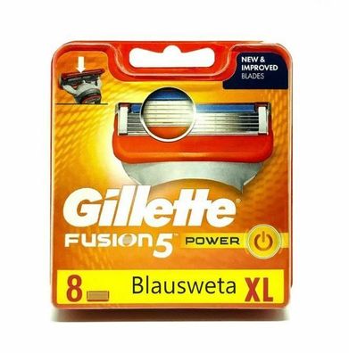 8 Gillette Fusion5 Power Rasierklingen in OVP