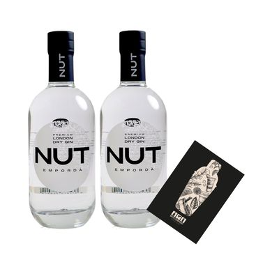 NUT 2er Set Emporda London Dry Gin 2x 0,7L (45% Vol) 13 Botanicals NUT Distille