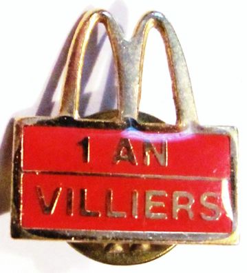 Mc Donald´s - I an Villiers - Pin 18 x 17 mm