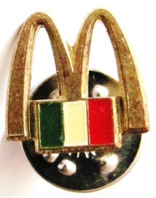 Mc Donald´s - Italien - Logo & Flagge - Pin 13 x 13 mm