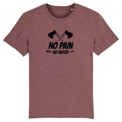 No Pain No Wood Herren T-shirt