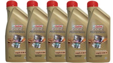 Castrol Edge Professional Longlife 3 0W-30, VW 504 00/ 507 00, C30 5x1Liter