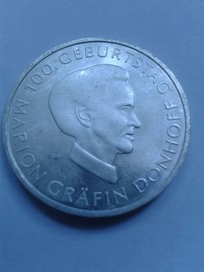10 euro 2009 100. Geburtstag Marion Gräfin Dönhoff unc. 10€ 2009 Dönhoff Silber