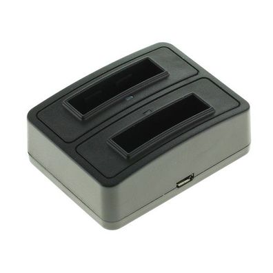 OTB Akkuladestation Dual kompatibel zu QUMOX Actioncam SJ4000 - schwarz