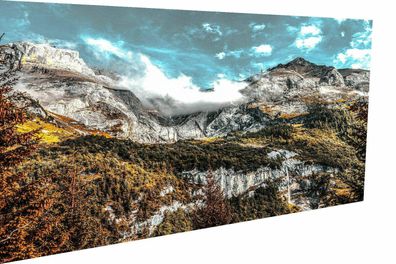 Leinwand Landschaften Berge Himmel Natur Bilder - Hochwertiger Kunstdruck