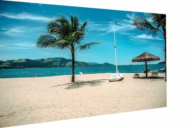 Leinwand Urlaub Strand Palmen Bilder Travel Reisen - Hochwertiger Kunstdruck