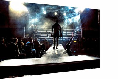 MagicCanvasArt Leinwand Sport Boxen Motivation Bilder - Hochwertiger Kunstdruck