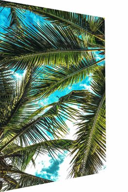 MagicCanvasArt Palmen Natur Urlaub Relaxe Bilder - Hochwertiger Kunstdruck